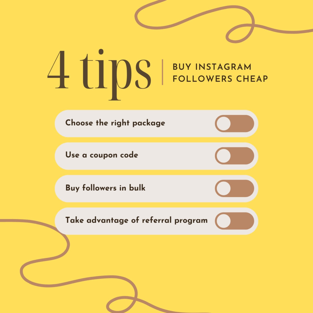 Tips for buy Instagram followers cheap